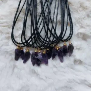 Amethist Hanger plus ketting