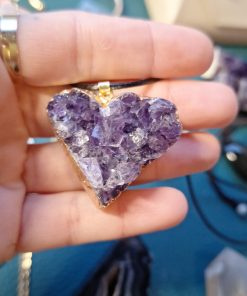 Amethist Hart hanger edelsteen