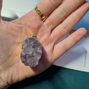 Amethist hanger Volle Maan