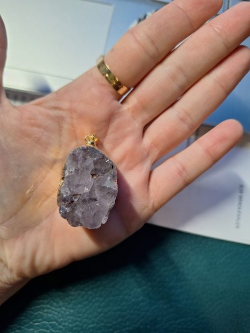 Amethist hanger Volle Maan