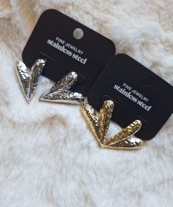 Prachtige Hartjes Oordbellen Goud of silver