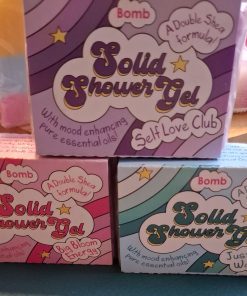 Solid Shower gel 3 nieuwe geuren self love club , just add water , big bloom engery