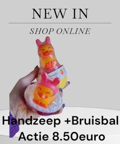 Handzeep+Bruisbal verschillende mogelijkheden 6verschillende mogelijkheden beschikbaar