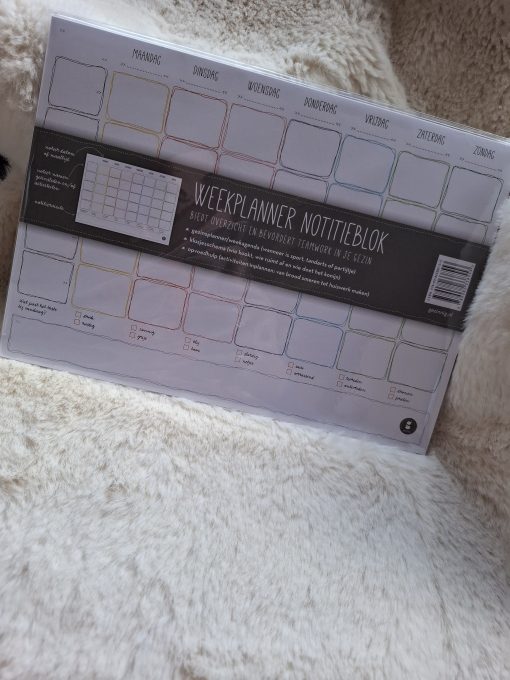 Werkplanning klets Notitieboek