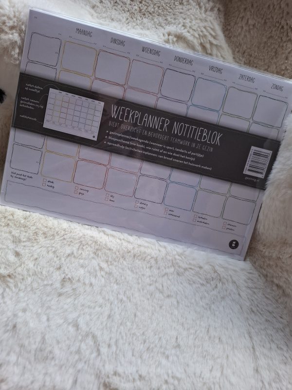 Werkplanning klets Notitieboek