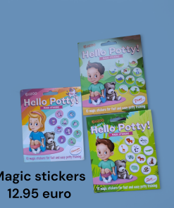 Magic stickers om te leren op potje te gaan