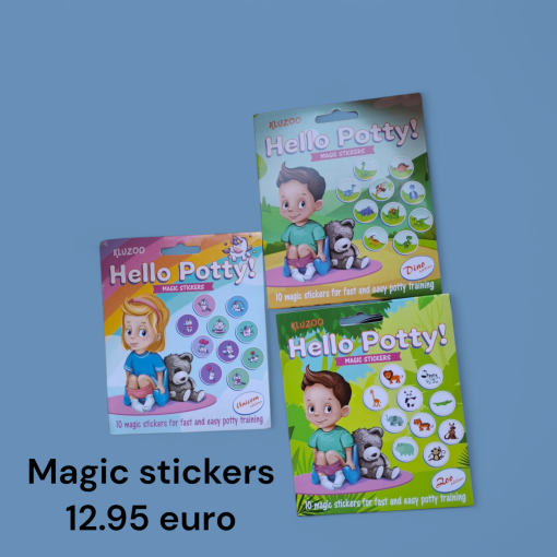 Magic stickers om te leren op potje te gaan
