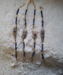 Lapis lazulli veer armband