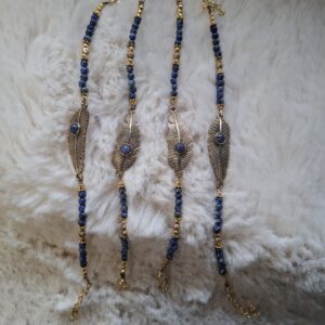 Lapis lazulli veer armband