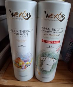 Wasmiddel wexor 2 soorten extra hygiëne en color therapy