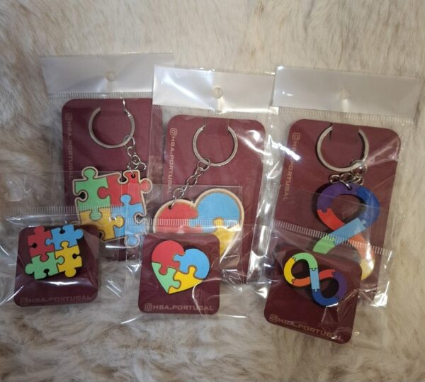 Sleutelhanger met Pin setje